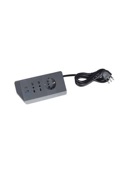 MATERIALE ELETTRICO: vendita online bticino S3711GBU prolunghe e multiple 2 m 3 presa(e) AC Interno Grigio in offerta