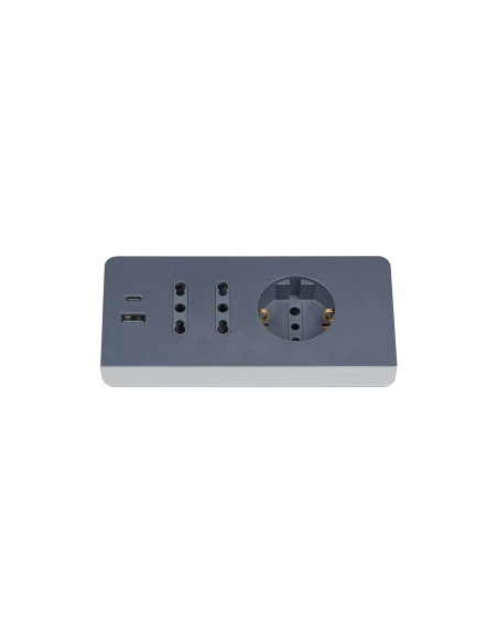 MATERIALE ELETTRICO: vendita online bticino S3711GBU prolunghe e multiple 2 m 3 presa(e) AC Interno Grigio in offerta