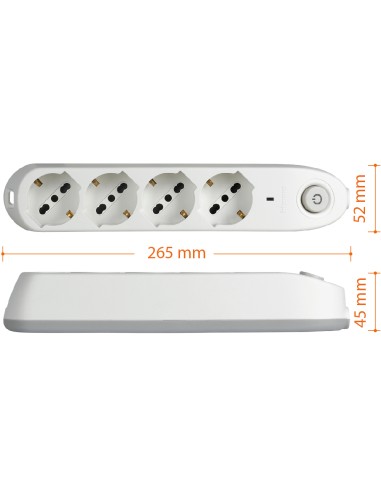 MATERIALE ELETTRICO: vendita online bticino Poker prolunghe e multiple 1,5 m 4 presa(e) AC Interno Bianco in offerta