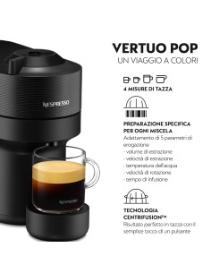 MACCHINE CAFFE' ESPRESSO: vendita online DE LONGHI ENV90.B MACCHINA CAFFE' NESPRESSO VERTUO NERA in offerta 2