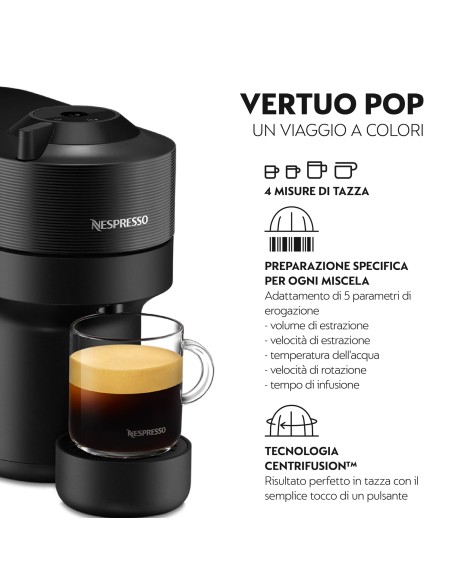 MACCHINE CAFFE' ESPRESSO: vendita online DE LONGHI ENV90.B MACCHINA CAFFE' NESPRESSO VERTUO NERA in offerta