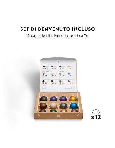 MACCHINE CAFFE' ESPRESSO: vendita online DE LONGHI ENV90.B MACCHINA CAFFE' NESPRESSO VERTUO NERA in offerta