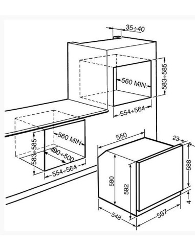 FORNI DA INCASSO: vendita online Smeg SF64M3TVX forno 70 L A Stainless steel in offerta