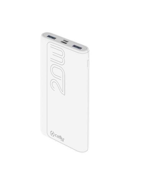 POWERBANK: vendita online Celly PBPD10000EVOWH batteria portatile 10000 mAh Bianco in offerta