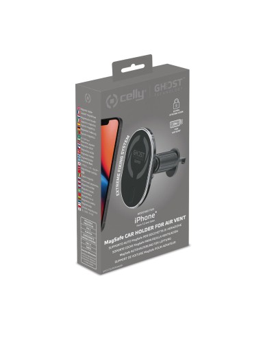 ACCESSORI VARI: vendita online Celly GHOSTSUPERMAG Supporto passivo Telefono cellulare/smartphone Nero in offerta