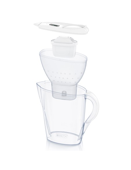 CARAFFE FILTRANTI: vendita online Brita Marella Caraffa filtrante 2,4 L Trasparente, Bianco in offerta