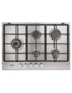 PIANI COTTURA A GAS: vendita online Whirlpool TGML 761 IX R Stainless steel Da incasso 73 cm Gas 5 Fornello(i) in offerta