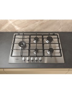 PIANI COTTURA A GAS: vendita online Whirlpool TGML 761 IX R Stainless steel Da incasso 73 cm Gas 5 Fornello(i) in offerta 2