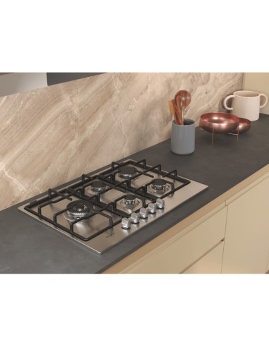 PIANI COTTURA A GAS: vendita online Whirlpool TGML 761 IX R Stainless steel Da incasso 73 cm Gas 5 Fornello(i) in offerta