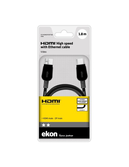 CAVI VIDEO E ANTENNA: vendita online EKON 77214 CAVO HDMI/DP M/M 1,8M in offerta