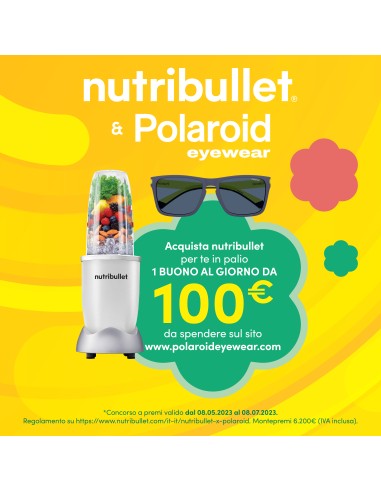 FRULLATORI: vendita online NUTRIBULLET MBR06B FRULLATORE 200W 1VEL. 2CARAFFE 500ML/300ML in offerta