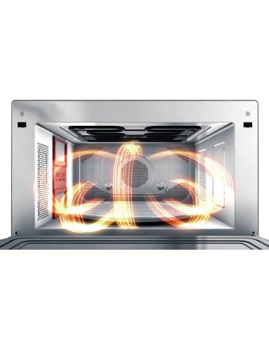 MICROONDE: vendita online Whirlpool MWSC 9133 SX Superficie piana Microonde combinato 33 L 1000 W Nero, Stainless steel in of...