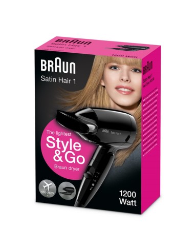 ASCIUGACAPELLI: vendita online Braun Asciugacapelli Satin Hair 1 HD130 1200W Nero in offerta