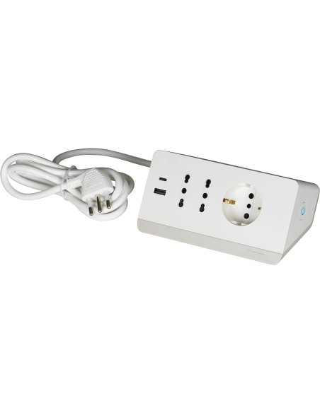 MATERIALE ELETTRICO: vendita online bticino S3711DBU prolunghe e multiple 2 m 3 presa(e) AC Interno Bianco in offerta