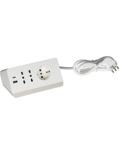 MATERIALE ELETTRICO: vendita online bticino S3711DBU prolunghe e multiple 2 m 3 presa(e) AC Interno Bianco in offerta 2