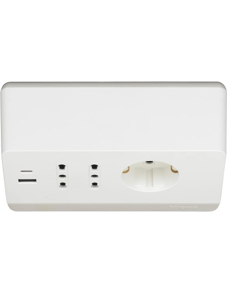 MATERIALE ELETTRICO: vendita online bticino S3711DBU prolunghe e multiple 2 m 3 presa(e) AC Interno Bianco in offerta