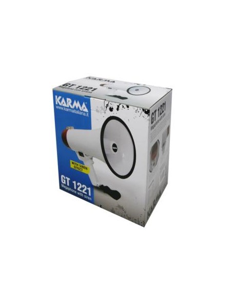 Karma Italiana GT 1221 megafono Interno/esterno 5 W Rosso, Bianco