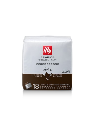 CAPSULE CAFFE': vendita online ILLY INDIA CAPSULE 18 PZ in offerta