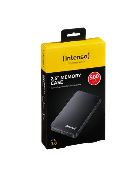 Intenso Memory Case 2.5" USB 3.0 disco rigido esterno 500 GB Nero