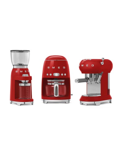 MACCHINE CAFFE' ESPRESSO: vendita online SMEG DCF02RDEU MACCHINA CAFFE' ANNI 50 ROSSA in offerta