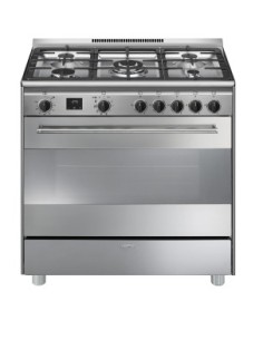 Smeg Concert BG91PX2 cucina Elettrico Gas Stainless steel A+