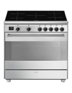Smeg Concert BG91IX2 cucina Cucina freestanding Elettrico Piano cottura a induzione Stainless steel A