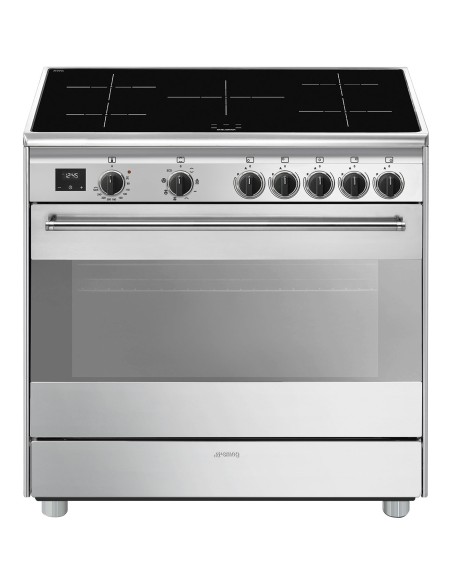 Smeg Concert BG91IX2 cucina Cucina freestanding Elettrico Piano cottura a induzione Stainless steel A