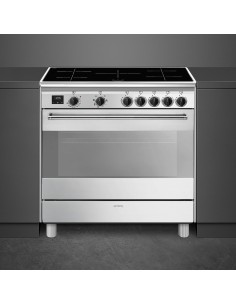 Smeg Concert BG91IX2 cucina Cucina freestanding Elettrico Piano cottura a induzione Stainless steel A 2