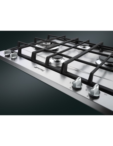 Smeg P261XGH piano cottura Stainless steel Da incasso Gas 4 Fornello(i)