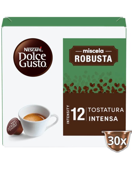 CAPSULE CAFFE': vendita online NESTLE NESC. DOLCE GUSTO MISCELA  ROBUSTA 30 CAPSULE in offerta