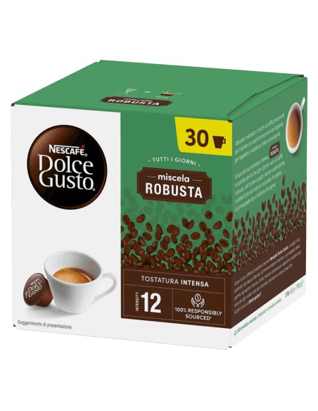 CAPSULE CAFFE': vendita online NESTLE NESC. DOLCE GUSTO MISCELA  ROBUSTA 30 CAPSULE in offerta