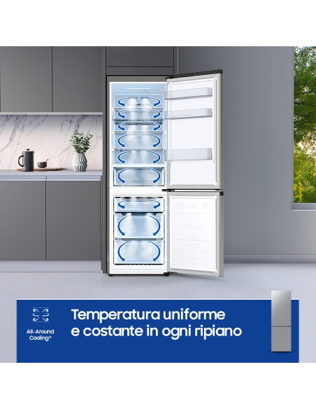 SAMSUNG RB33B610ESA COMB. E NF 344 LT SILVER INOX H185,3 L59,5 P66