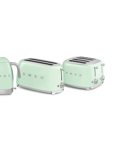 TOSTAPANE: vendita online SMEG TSF02PGEU TOSTAPANE 4 FETTE VERDE 1500W in offerta