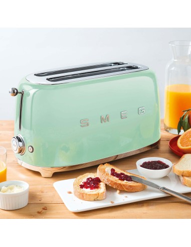 TOSTAPANE: vendita online SMEG TSF02PGEU TOSTAPANE 4 FETTE VERDE 1500W in offerta