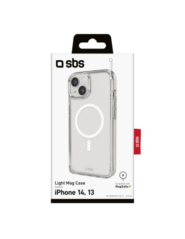 SBS TELIGMAGIP1461T IPHONE 14/13 COVER LIGHT MAG TRASPARENTE