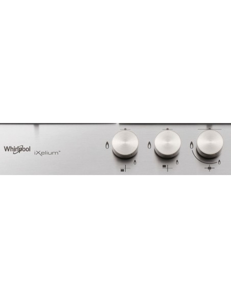 WHIRLPOOL GMR7522/IXL P.COTTURA 75CM IXELIUM 5F. GRIGLIE IN GHISA