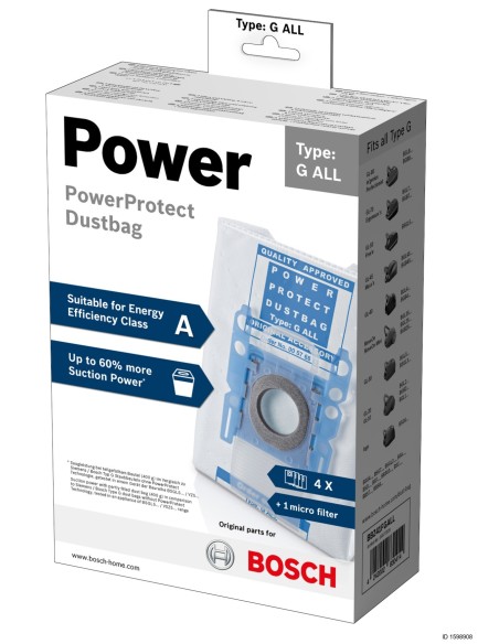 BOSCH BBZ41FGALL SACCHETTI FILTRO  PER ASPIRAPOLVERI