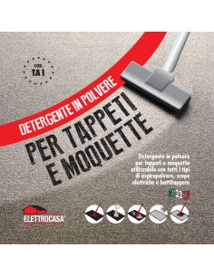 ACCESSORI PULIZIA CASA: vendita online ELETTROCASA TA1 DETERGENTE X TAPPETI E MOQUETTE in offerta