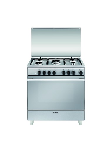 CUCINE CON FORNO ELETTRICO: vendita online GLEM_GAS U855MI6 CUCINA 80X50 CL.A 4F+1TC F.E.INOX in offerta