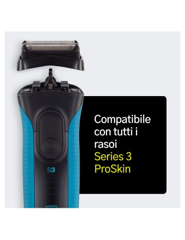 ACCESSORI CURA E BELLEZZA: vendita online BRAUN COMBI 32S TESTINA RASOIO   SERIE 3 SILVER in offerta