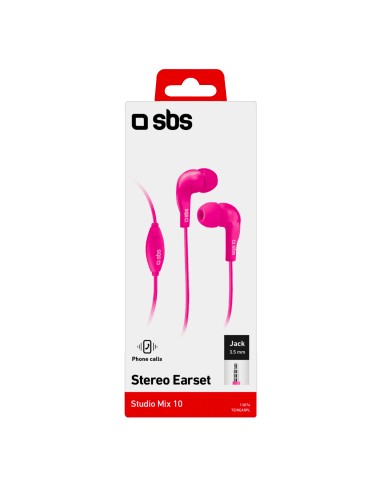 SBS TEINEARPL AURICOLARE IN-EAR TASTO RISP. ROSA