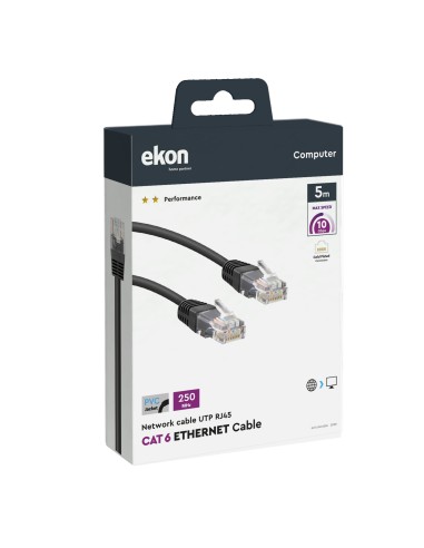 EKON 25789 CAVO RETE UTP 6 5,0M GRIGIO