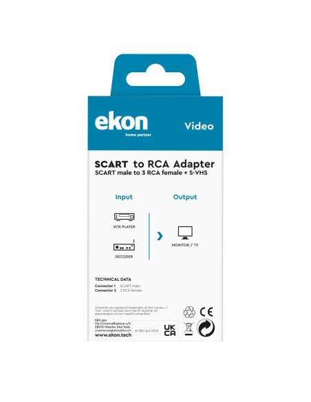 EKON 24881 AD.SCART/3RCA+SVHS M/F SWITCH