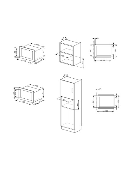 SMEG FMI020X FORNO MICROONDE