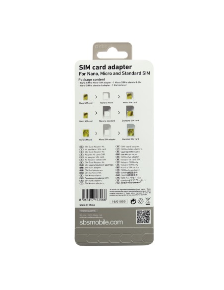 SBS TEKITSIMADAPTK ADATTAT. NANO/MICRO/NORMAL SIM
