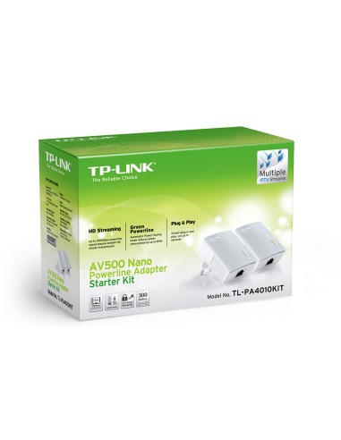 TPLINK TL-PA4010KIT AV600 NANO POWERLINE ETHERNET