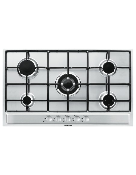 GLEMGAS P95FXV PIANO COTTURA 90CM 5F. INOX