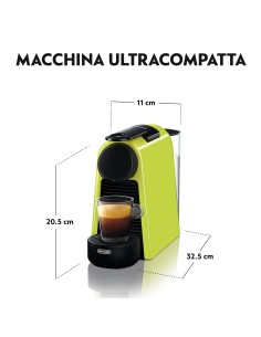 MACCHINE CAFFE' ESPRESSO: vendita online DE LONGHI EN85L MACCHINA CAFFE'  NESPERSSO ESSENZA MINI LIME in offerta 2