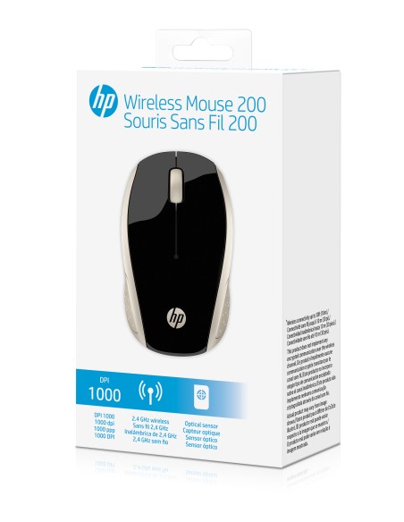 HP 200 MOUSE WIRELESS GOLD