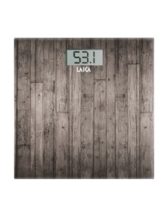 LAICA PS1065N BILANCIA PERSONA KG  180 VETRO FINTO LEGNO SCURO